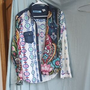 Desigual Colorful Women's Button Down Shirt